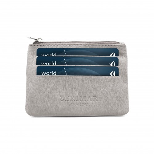 Borsa in pelle con cerniera...