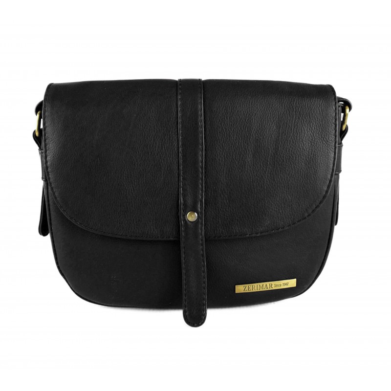 Borsa con patta in pelle 21x25x7 cm CLOSET Zerimar - 16
