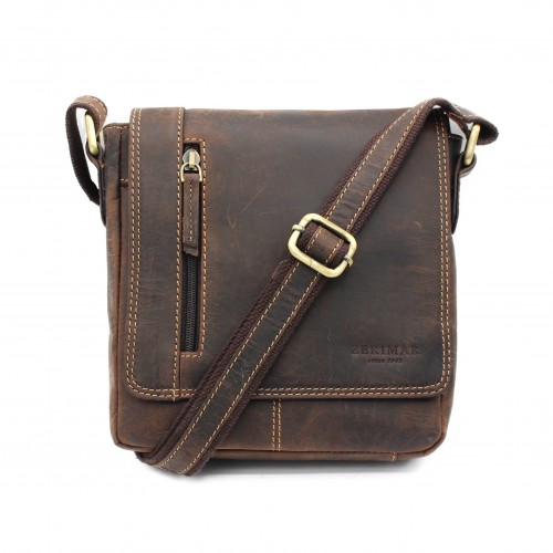 Bolsa de ombro de couro...