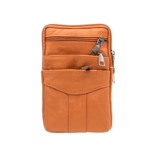 Bolsa de ombro de couro...