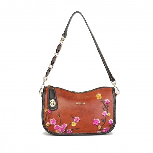 Borsa in pelle stampata con...