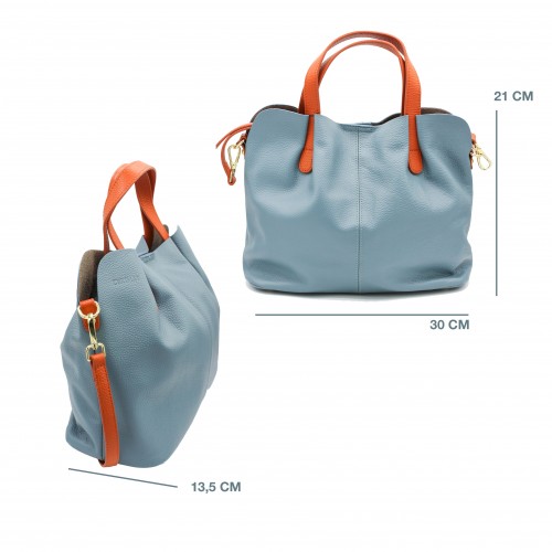 Borsa in pelle a doppio...