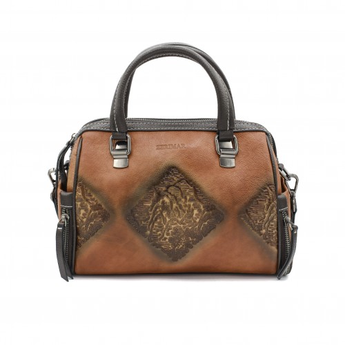 Borsa in pelle a doppio manico 27x21x11 cm MORAGA Zerimar - 9