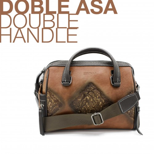 Borsa in pelle a doppio manico 27x21x11 cm MORAGA Zerimar - 11