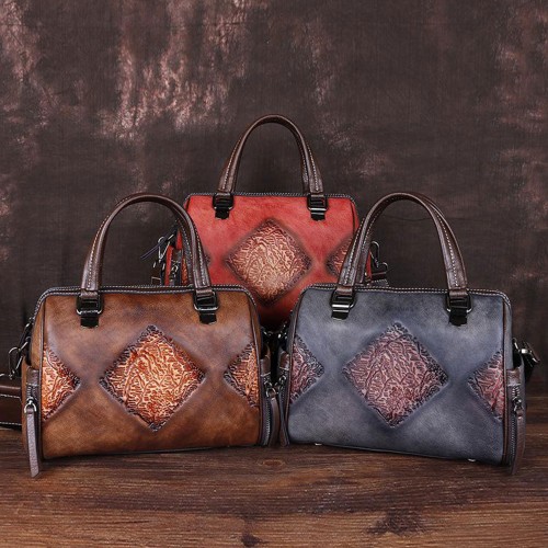 Borsa in pelle a doppio manico 27x21x11 cm MORAGA Zerimar - 13