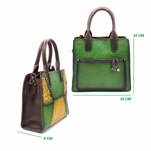 Borsa in pelle a doppio...