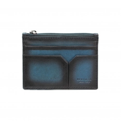 Porta carte in pelle con...