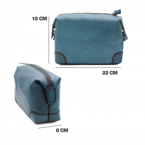 Borsa da toilette in pelle...