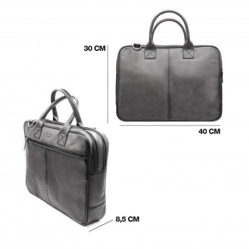 Cartella in pelle 30x40x8,5...