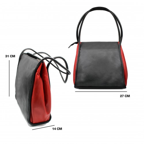Borsa in pelle doppia...