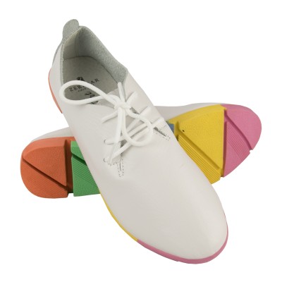 Scarpe in pelle con lacci e...