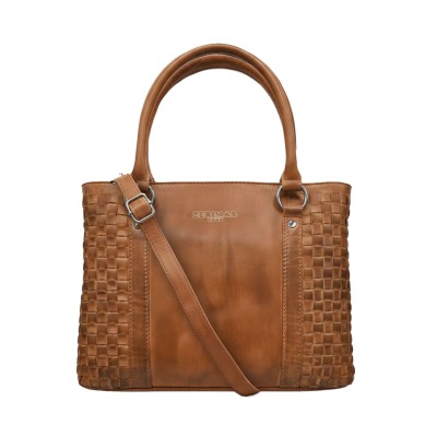 Borsa in pelle intrecciata...