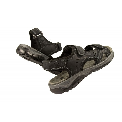 Sandali STONE in pelle con chiusura in velcro Zerimar - 5