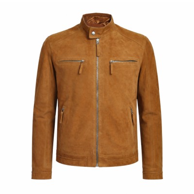 Giacca in camoscio con...