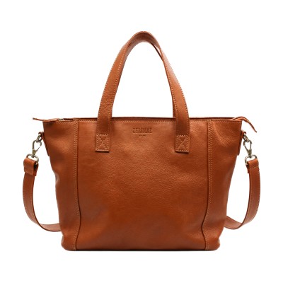 Borsa in pelle con cerniera...
