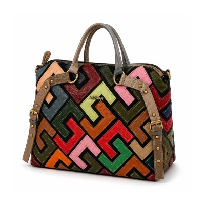 Borsa in Pelle con Triplo...