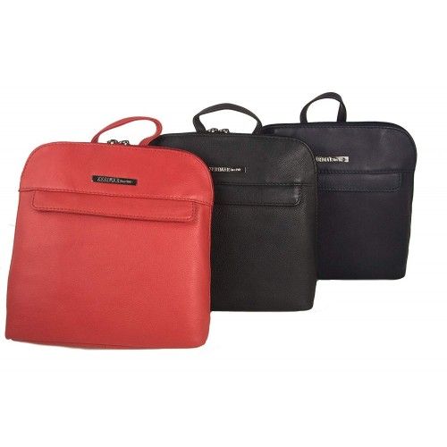 Sac à dos en cuir naturel pour femme style casual 25x24x6 cm Zerimar - 1