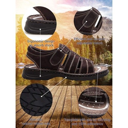 Sandali da trekking o da trekking in pelle Zerimar - 6