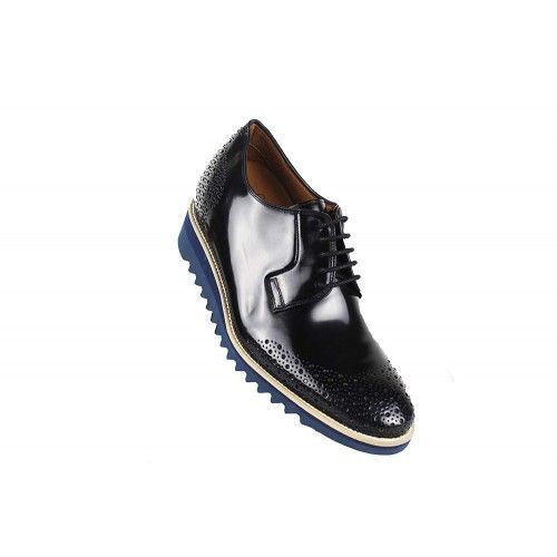 Scarpe in pelle da uomo altezza di 8 cm Zerimar - 4