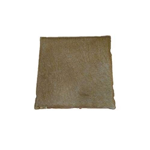 Cuscino pelle bovina 35x35 cm con imbottitura inclusa marrone Zerimar - 1