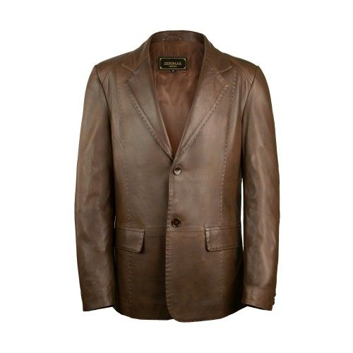 Blazer in pelle con finiture in stile elegante Zerimar - 1