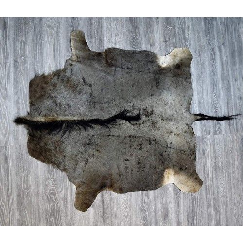 Tappeto gnu africano naturale qualità premium 155x140 cm Zerimar - 2