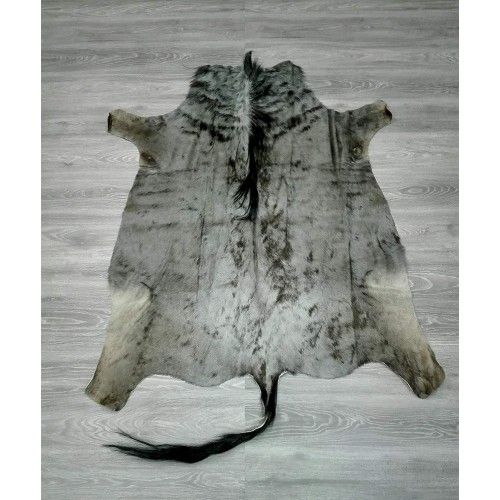 Tappeto gnu africano naturale 150x135 cm Zerimar - 2