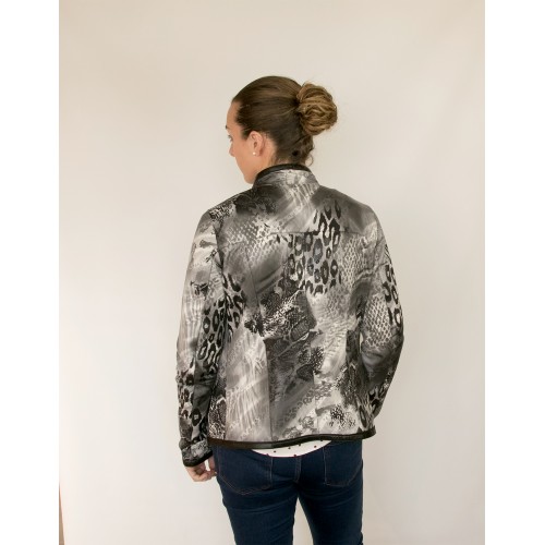 Giacca corta reversibile in pelle con zip Zerimar - 15