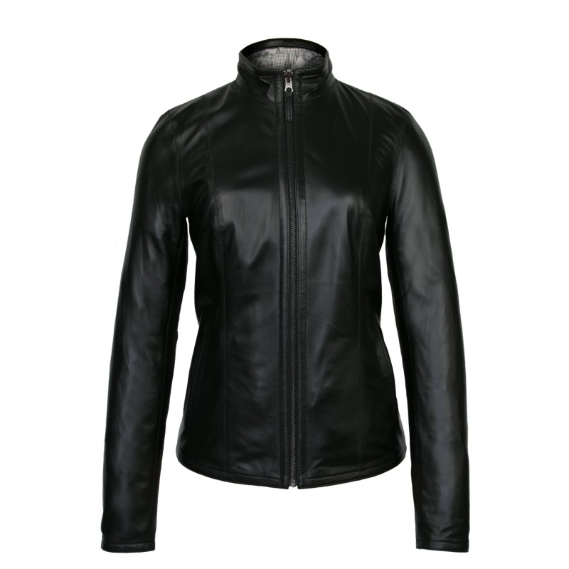 Giacca corta reversibile in pelle con zip Zerimar - 9