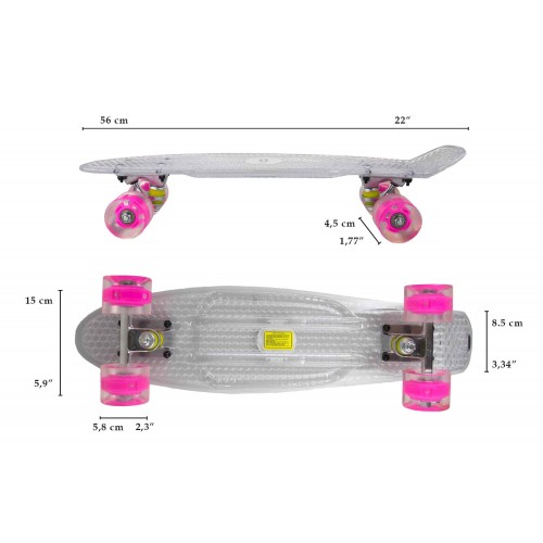 Skateboard con bordo antiscivolo e ruote morbide Airel - 2