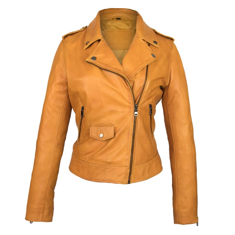 Giubbotto in pelle modello SUR con chiusura zip Zerimar - 3