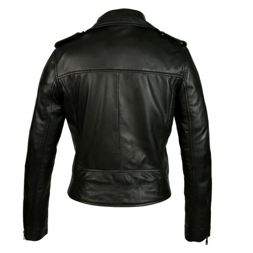 Giubbotto in pelle modello SUR con chiusura zip Zerimar - 12